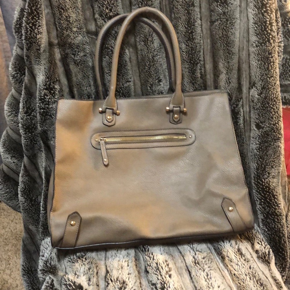 Just fab gray large tote